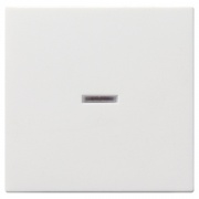 Клавиша 1-ая с подсветкой для выключателей и кнопок System 55 Gira белый глянцевый