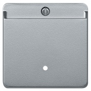 Накладка выключателя с карточкой-ключом System M Merten алюминий