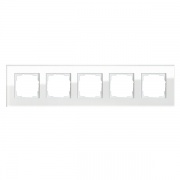 Рамка 5-ая Gira Esprit Белое стекло