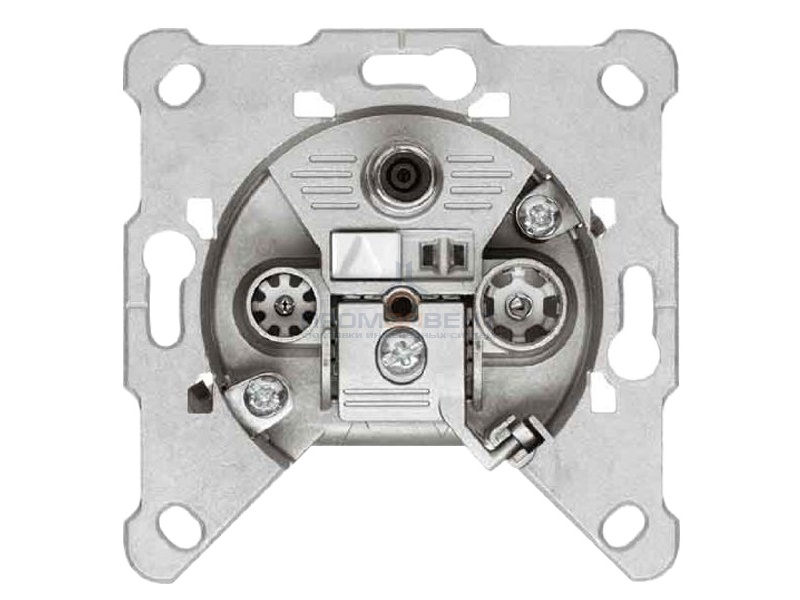 Розетка Hirschmann оконечная 3 Вых.: TV, FM, SAT, -1.5-2.0 дБ, 1 вых. с прох. питания  max 24 B