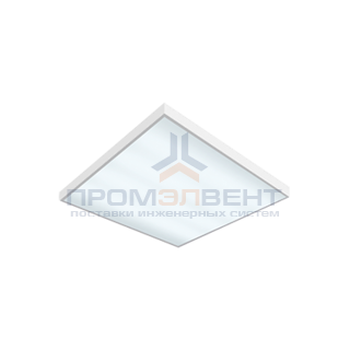 Светодиодный светильник "ВАРТОН" офисный встраиваемый/накладной 595*595*50мм 36 ВТ 4000К с микроволновым датчиком движения