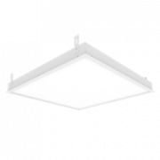 Светодиодный светильник "ВАРТОН" грильято накладной 588*588*50мм 54 ВТ 4000К с планками для  подвеса с функцией аварийного освещения