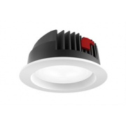 Светильник светодиодный "ВАРТОН" DL-PRO круглый встраиваемый 226*96 52W 4000K IP65 диаметр монтажного отверстия 200-215мм RAL9010 белый матовый