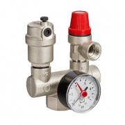 Группа безопасности котла VALTEC VT.460 - 1" (до 100 кВт, давление срабатывания 3 бара)