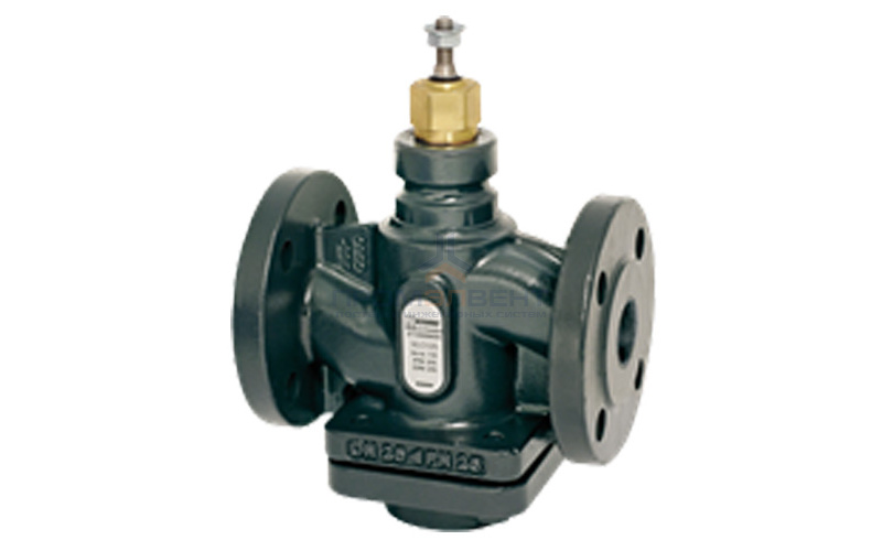 Клапан регулирующий двухходовой ESBE VLC225 - DN25 (F/F, PN 25, Kvs 10, Tmax. 150°C, чугун, со штекером компенсации давления)