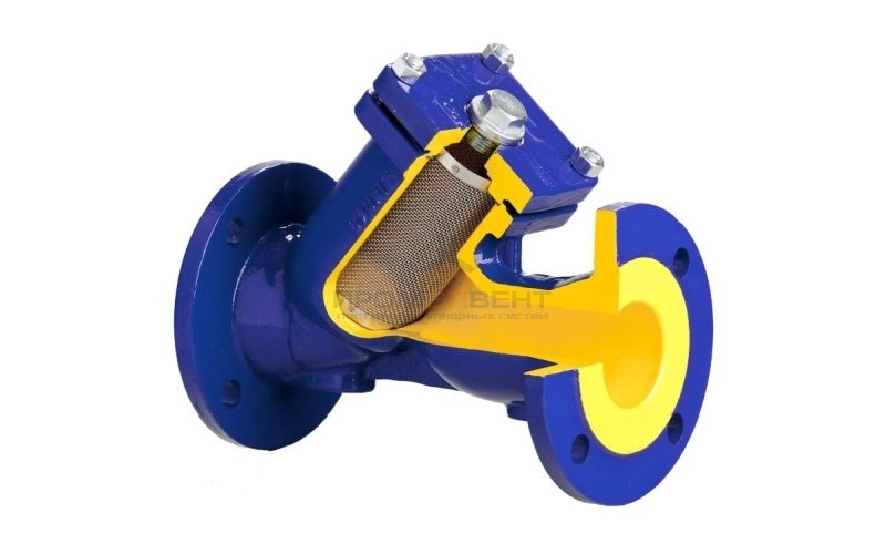 Фильтр грубой очистки BROEN V821M - Ду65 (Фланец/Фланец, PN16, Tmax 300°C, с магнитной вставкой)