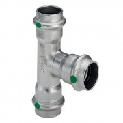 Тройник равнопроходной Viega Sanpress Inox 2318 - 18 (нержавеющая сталь)