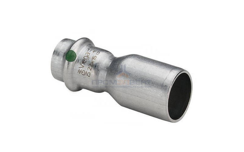 Муфта Viega Sanpress Inox 2315.1 - 54 x 28 (нержавеющая сталь)