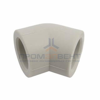Отвод 45° FV-Plast - 40 (для полипропиленовых труб под пайку, цвет серый)