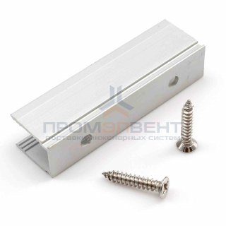 09-47    Алюминиевый держатель для одноцветного светодиодного неона МИНИ (8*16.5мм), арт. 10-81/82/83/84/85, 50*10.5*14.8 мм.