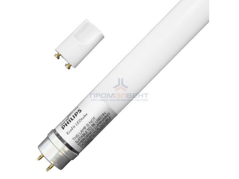 Лампа светодиодная Philips EcoFit LedTube 600mm 8W/765 T8 AP C G 800lm с led-стартером