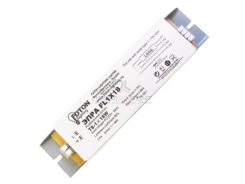 ЭПРА FOTON FL1х18W 180х40х30mm