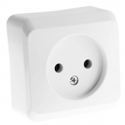 Розетка б/з Этюд белая [уп 25 шт]