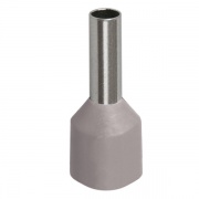 Наконечник кабельный НШвИ 4,0-9 с изолированным фланцем серый Е4009 (100шт) ИЭК