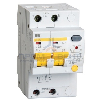 Дифференциальный автомат АД12М 2Р С32  30мА ИЭК