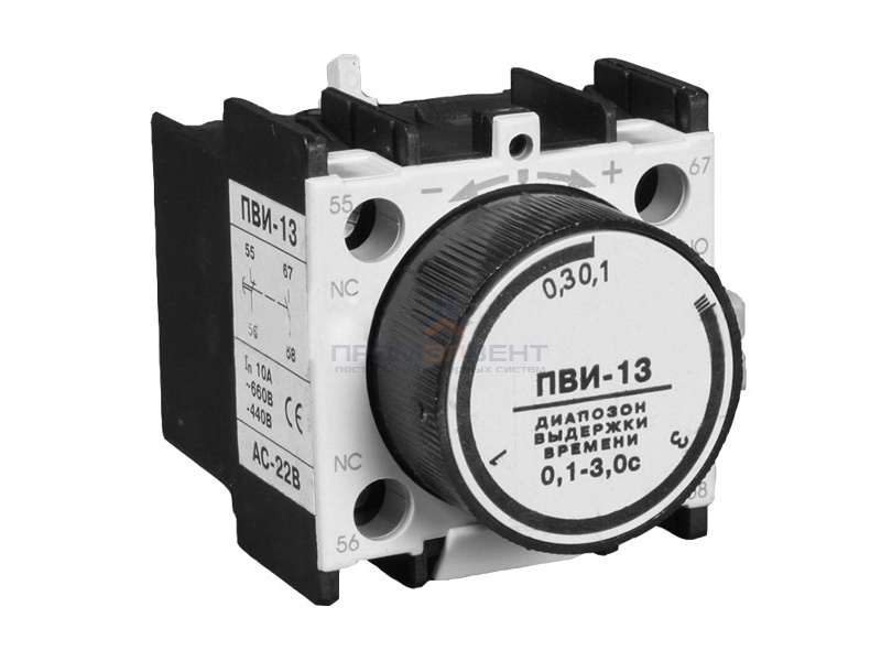 Приставка ПВИ-13 задержка на включении 0,1-3сек. 1Н.З+1Н.О ИЭК