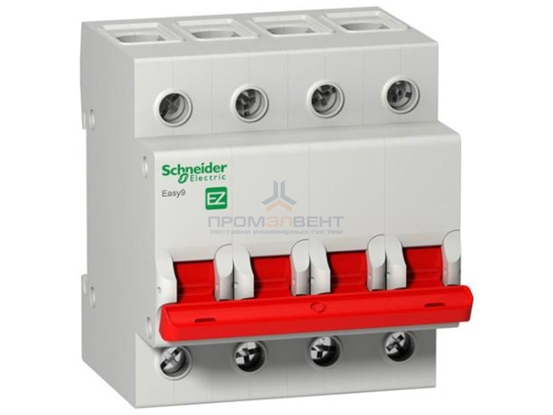 Выключатель нагрузки (модульный рубильник) Easy9 4П 125А 400В Schneider Electric