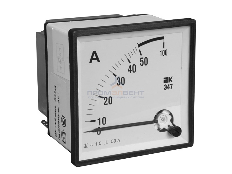 Амперметр Э47 100/5А кл. точн. 1,5 72х72мм